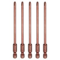 "5 StüCk PH2 Kreuzschlitz-Bit FüR Schraubendreher 1/4\" Sechskantschaft 4\" LäNge"