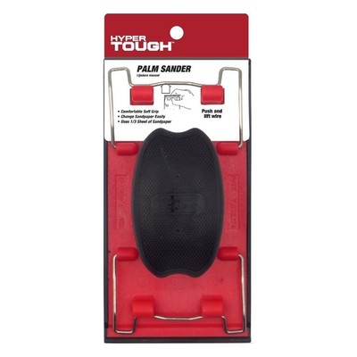 Soft-Grip Palm Sander with 8 Sanding Sheets and 2 Stainless Steel Clamps