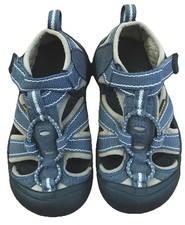 Keen Blue Gray Closed Toe Hiking Sandals Adjustable Straps Kids See Description