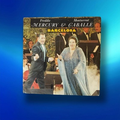 Freddie Mercury Montserrat Caballe Barcelona 7'' Vinyl 1987 UK Single POSP 887