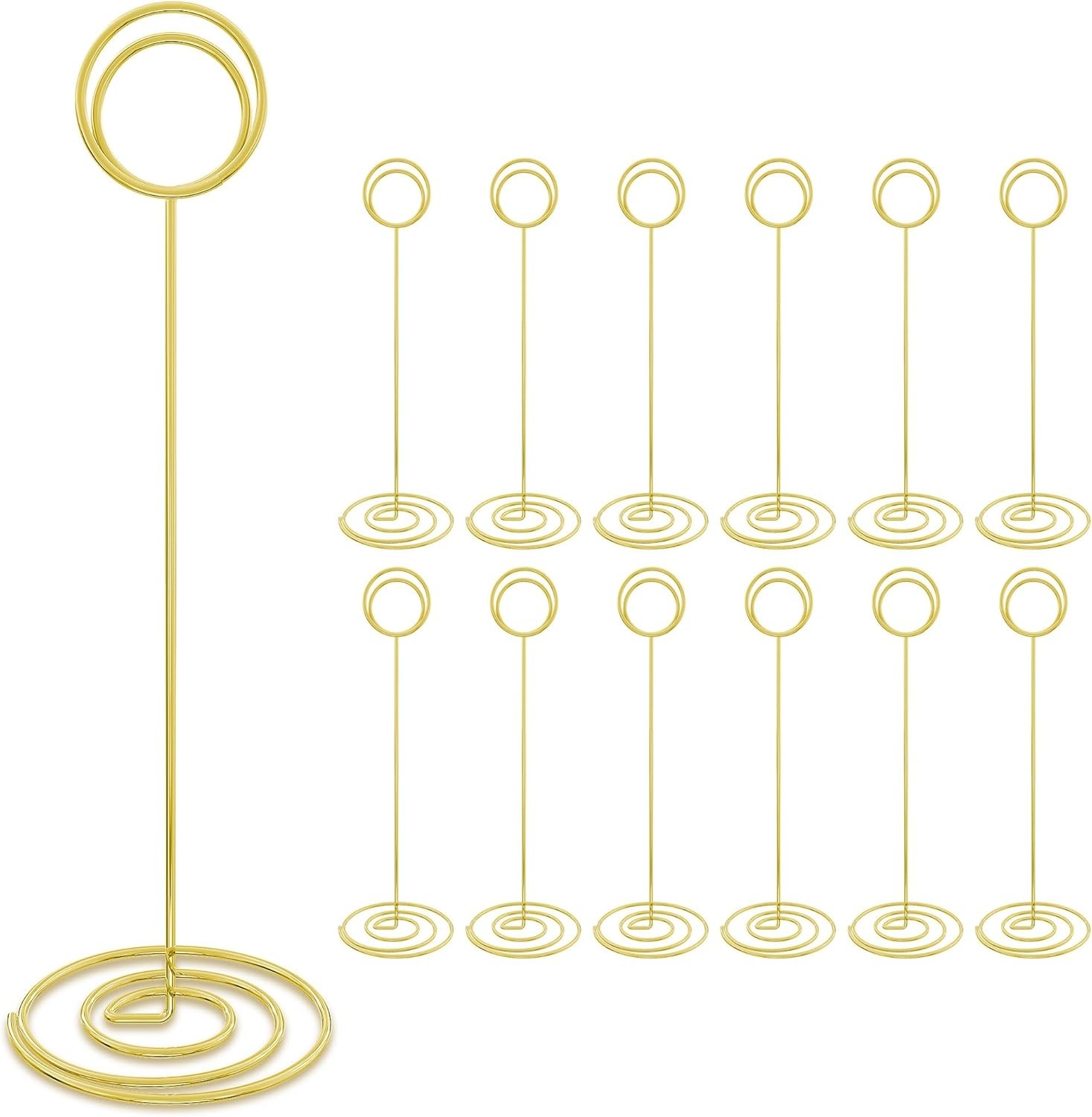 8.75 Inches Table Number Holders, 12 Pack Table Numbers Stands Place Card Holder