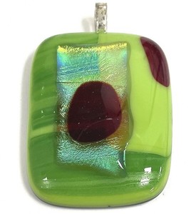 Artisan Colorful Glass Pendant, 30.6g