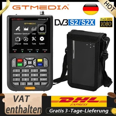 GTMEDIA V8 Finder2 HD Satelliten DVB-S2/S2X Signalfinder 3,5 LCD Sat Messgerät