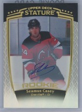 2024-25 Upper Deck Stature Auto Rookie Seamus Casey New Jersey Devils #45