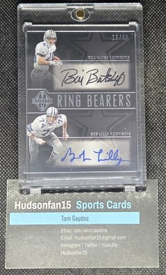 Bill Bates Bob Lilly 2017 Panini Majestic Ring Bearers #RB-BL Dual Auto 23/49
