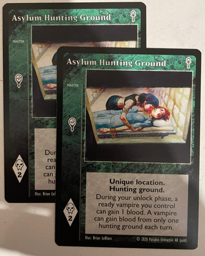 Vtes 2x Asylum Hunting Ground V5 Malkavian/Master 476
