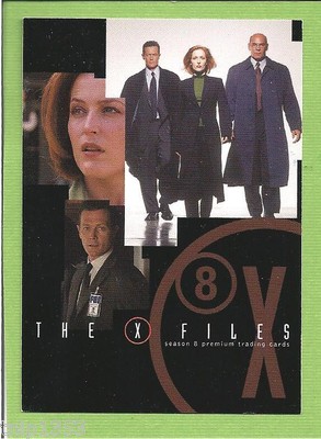 X-Files シーズン8 Premium trading cards 90枚 THE X FILES SEASON 8 #XF8-1 + XF8-2 PREMIUM PROMO CARDS *DEALER