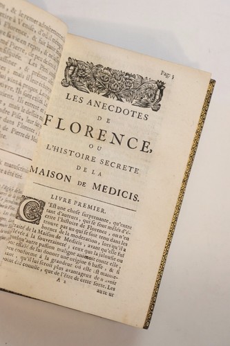 ❤️ 1687 Varillas Anecdotes sur Florence Italie Histoire Maison Médicis Maroquin - Picture 10 of 12