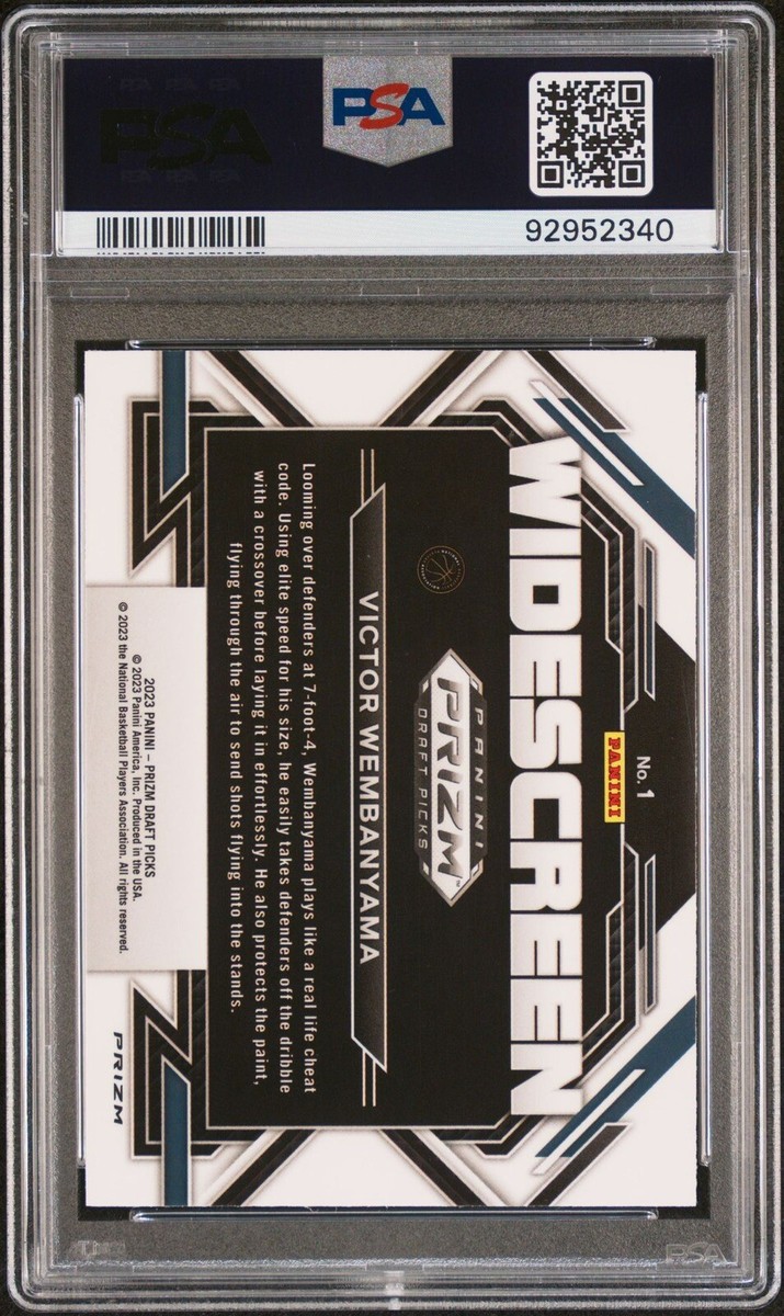 PSA 10 Victor Wembanyama RC 2023 Prizm Draft Widescreen #1 SSP Red