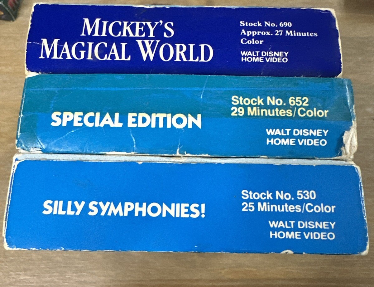 Walt Disney Mini Classics - Mickeys Magical World (VHS, 1991) +2