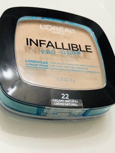 L'OREAL - Infallible Pro Glow Pressed Powder #22 Creamy Natural - 0.31 oz. (9 g) - Picture 6 of 8