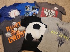 Youth T Shirt Lot 6x Tees Sizes From 5/6 to 8