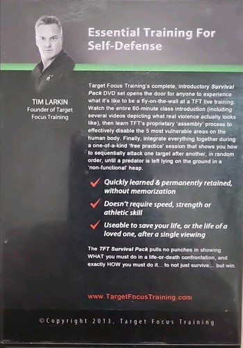 Target Focus Training: Survival Pack II (DVD, 2013, 4 Disc Set) Self Defense - Picture 2 of 2