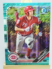 Nick Senzel 2019 Bowman Chrome Prospects Aqua Shimmer Refractor BCP-43 /125 Reds