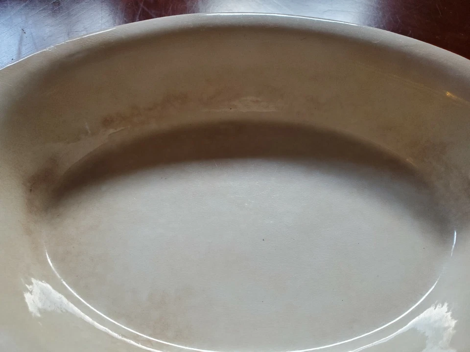 Antique MELLOR & CO Original IRONSTONE Oval Ceramic Serving Dish White 1850-1899 - Image 2 of 4