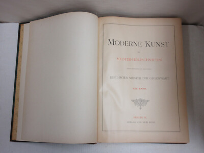Moderne Kunst Band 25 Meister-Holzschnitten German Art Book w/ 100