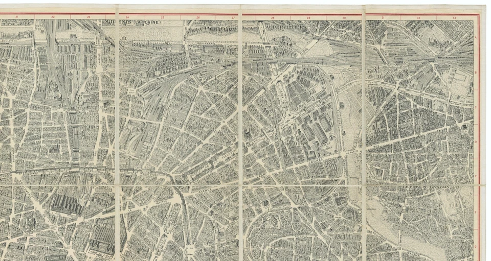 Bird's-Eye Map "Plan de Paris a vol d’oiseau" Georges Peltier, c.1920 - Image 4 of 4