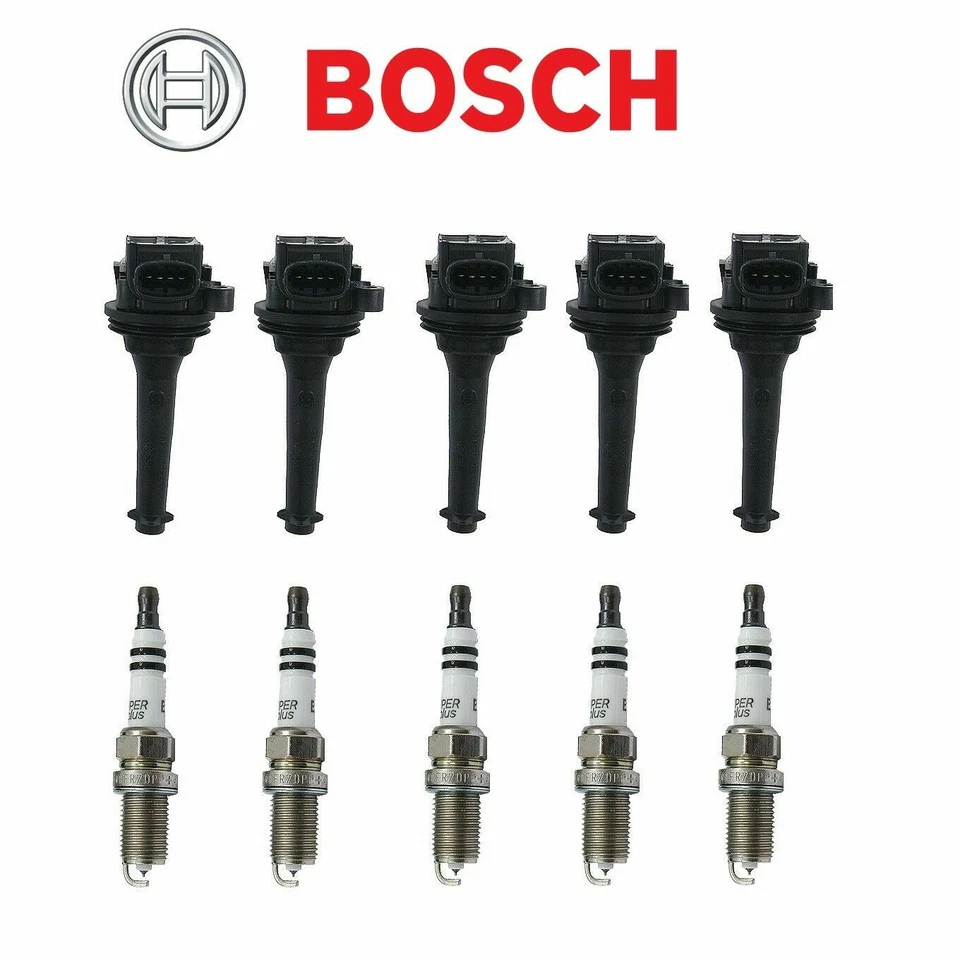 For Volvo C70 S60 S80 V70 XC70 Direct Ignition Coils w/ Spark Plugs OEM Bosch - Image 2 of 4