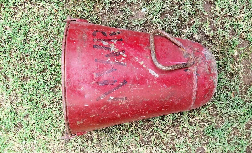 Balde de fogo estilo vintage para jardim interno e externo conjunto de decoração de fazenda 2 - Imagem 4 de 4