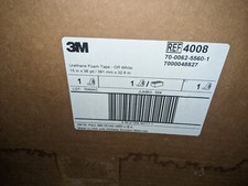 3M 4008 Off-White Double-Coated Foam Tape - 15 in x 36 yd Length Jumbo Roll New