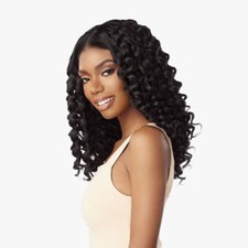 Sensationnel Curls Kinks co Textured Lace Wig - Y-part Kinky Rod Curl 18"
