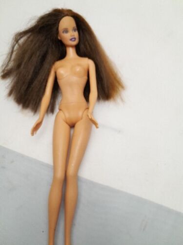 Barbie Teresa Soft Stomach Waist Brunette Doll Nude for Ooak Or Play - Afbeelding 1 van 7