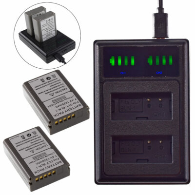 2X BLN-1 Battery+charger For Olympus E-P5 EP5 E-M1 EM1 EM5 E-M5 Mark II 2 Camera