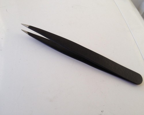 Professional eyebrow eyelash tweezers sharp pointed plucker hair remover puller - Picture 6 of 8