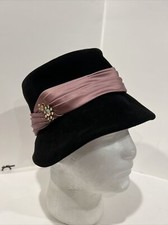 Lafenice Pendant Felted Blend Hat Florence Italy And Union USA Made Church Hat