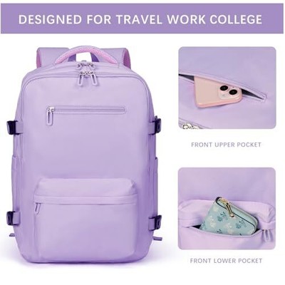 SHRRADOO Travel Laptop Backpack for Women, Casual Work Bag  display picture 3