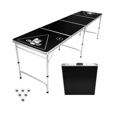 8 Foot Portable Beer Pong / Tailgate Tables Lightweight Aluminum Durable Sturdy
