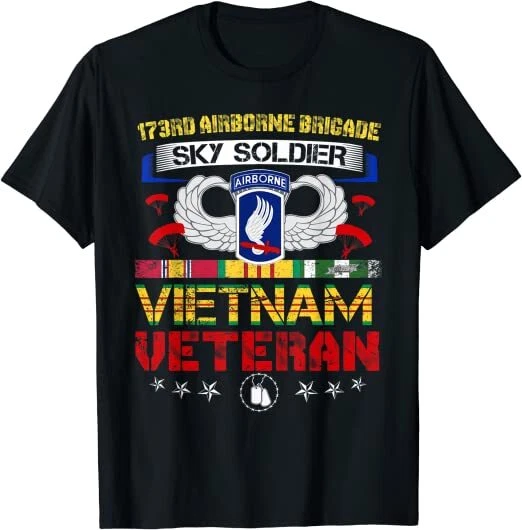 NEW LIMITED 173rd Airborne Brigade Vietnam Veteran Great T-Shirt S-4XL NEW LIMITED 173rd Airborne Brigade Vietnam Veteran Great T-Shirt S-4XL