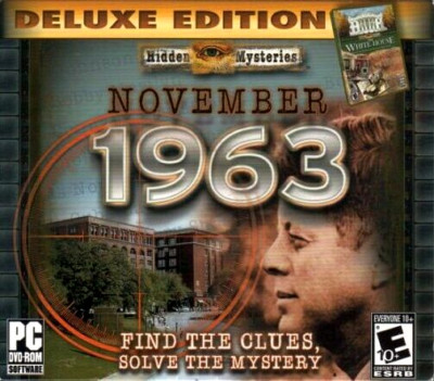 Hidden Mysteries NOVEMBER 1963  + THE WHITE HOUSE Hidden Object PC Game DVD