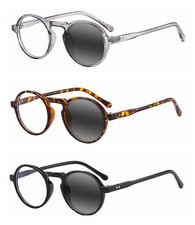 Bifocal Men Women Retro Rivet Adjustable Bifocal Photochromic Reading Glass