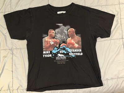 Headgear Classics Vintage Mike Tyson vs Holyfield Tshirt Mens Size XL 1997 MGM