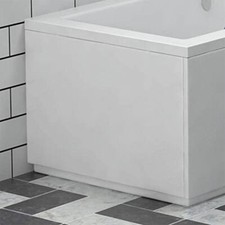 Bathroom MDF Front & End Bath Panels White Moisture Resistant Bathroom Tub Cover