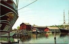 Mystic Seaport Connecticut Whaleship Charles Morgan Perry Studios Postcard Mystic Seaport Connecticut Whaleship Charles Morgan Perry Studios Postcard