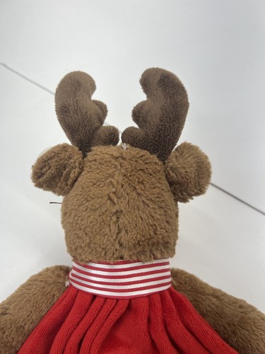 Bearington Baby Coperta di Sicurezza Rossa Lovey Renna di Natale Raso 18 Pollici - Foto 13 di 13