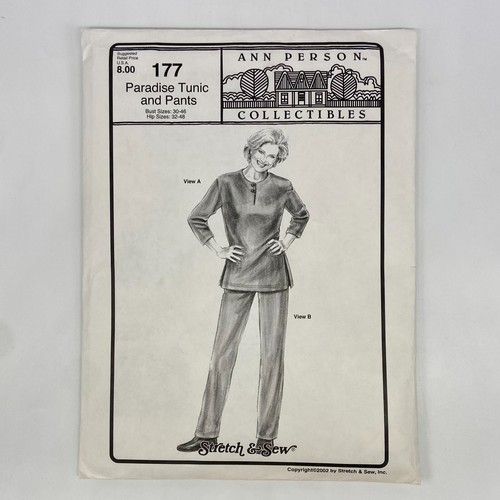 Ann Person Stretch Sew Sewing Pattern 177 Paradise Tunic & Pants Uncut