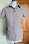 Womens The North Face Beige Shirt/Blouse Short Sleeve ,size S ,VGC !
