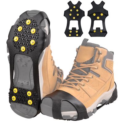 Ice Cleats Snow Traction Cleats Crampons for Shoes and Boots Anti