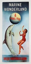 1960s Niagara Canada Marine Wonderland Animal Park Vintage Travel Brochure