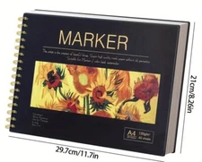 Marker 60 Sheet Sketch Book NEW Shipping Included