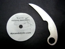 Karambit Training Knife Pencak Silat Kali fma Aluminum Filipino Techniques DVD