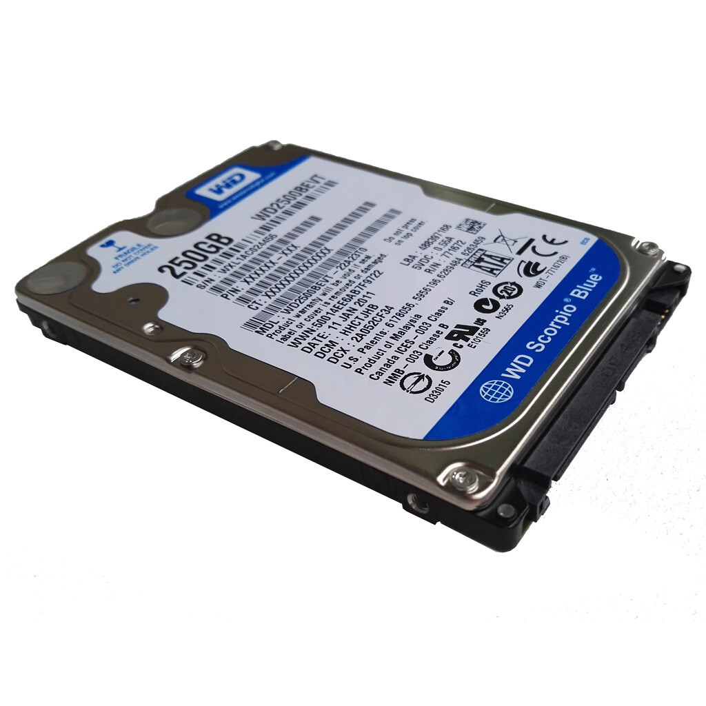 Western Digital 250GB WD2500BEVT 5400RPM 8MB SATA 2.5
