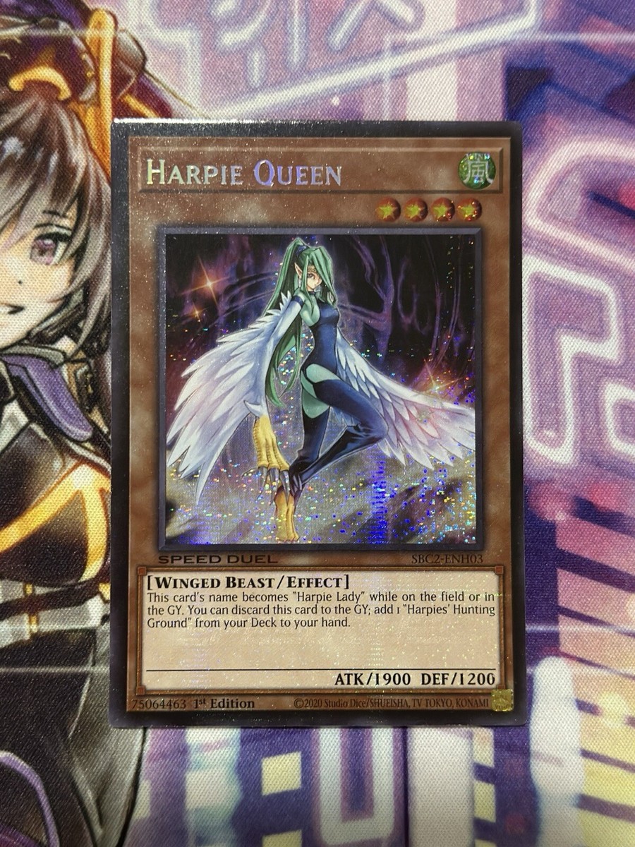 Yugioh Harpie Queen Prismatic Secret Rare SBC2