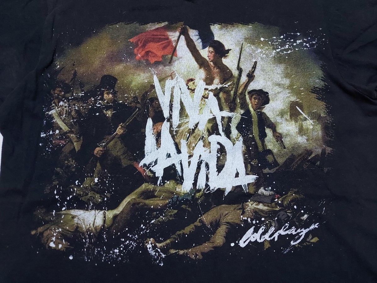 COLDPLAY Viva La Vida Tour 2009 Tシャツ Coldplay 2009 Viva La Vida Tour Double-Sided Licensed
