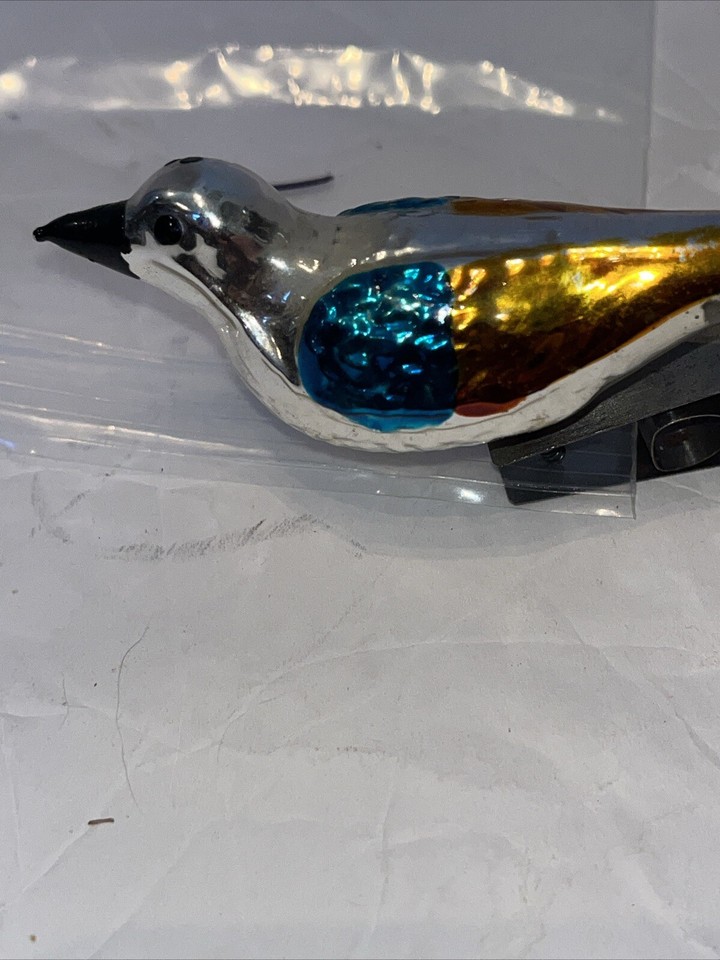 Vintage x mas Lanissa made in W Germany bird clip on ornament eBay