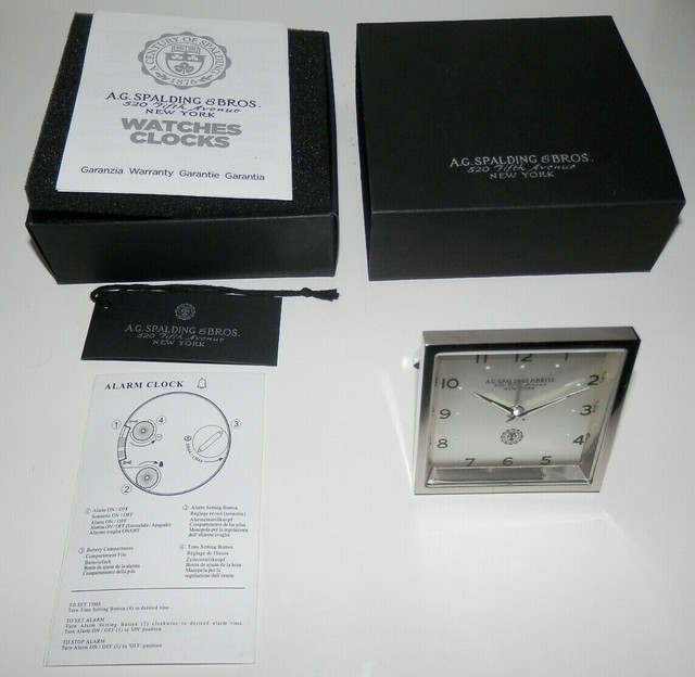 A.g Spalding \u0026 Bros Orologio GMT Sveglia da Viaggio tavolo scrivania  428162u900 | Acquisti Online su eBay