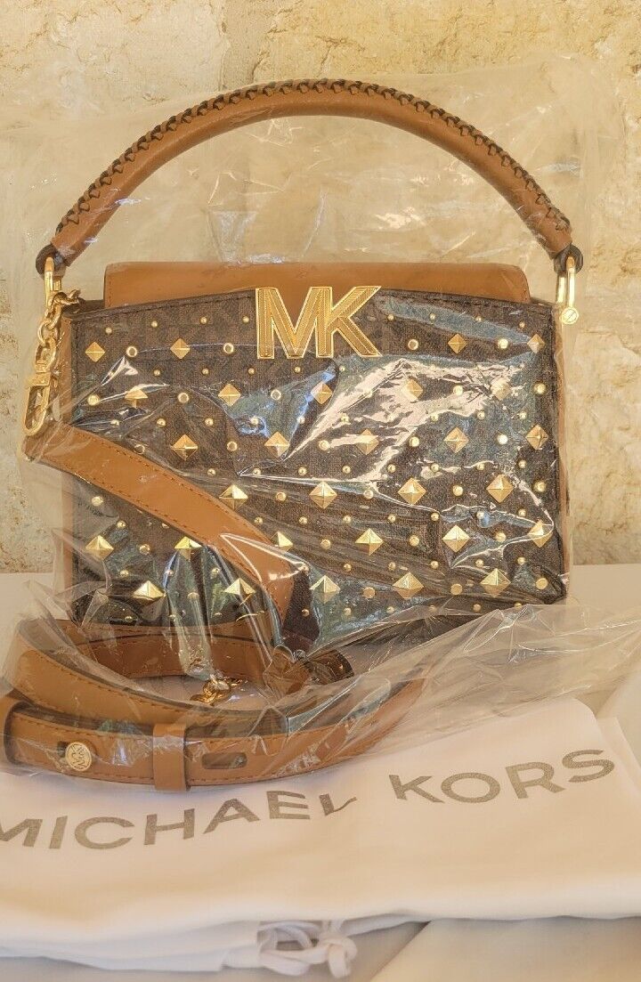 Michael Kors Karlie Small Studded Logo Crossbody/Shoulder/Handbag with Dust  bag❣